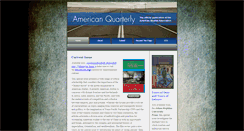 Desktop Screenshot of americanquarterly.org