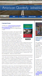 Mobile Screenshot of americanquarterly.org