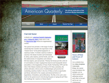Tablet Screenshot of americanquarterly.org